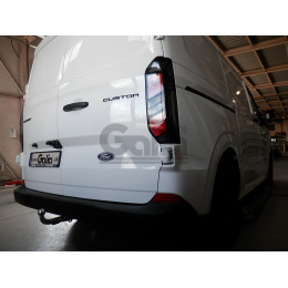 F140C GALIA Полностью оцинкованный фаркоп на Ford Tourneo Custom 2023-, Ford Transit Custom 2023-, VW Transporter T7 2024-. Тип шара: C (горизонтальный съемный). Установка без вырез