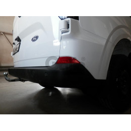 F140C GALIA Полностью оцинкованный фаркоп на Ford Tourneo Custom 2023-, Ford Transit Custom 2023-, VW Transporter T7 2024-. Тип шара: C (горизонтальный съемный). Установка без вырез