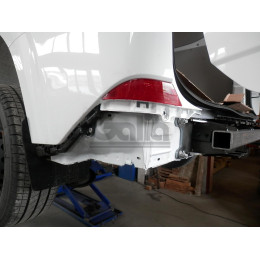 F140C GALIA Полностью оцинкованный фаркоп на Ford Tourneo Custom 2023-, Ford Transit Custom 2023-, VW Transporter T7 2024-. Тип шара: C (горизонтальный съемный). Установка без вырез