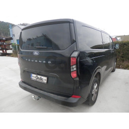 F140C GALIA Полностью оцинкованный фаркоп на Ford Tourneo Custom 2023-, Ford Transit Custom 2023-, VW Transporter T7 2024-. Тип шара: C (горизонтальный съемный). Установка без вырез