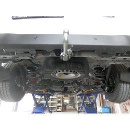 F140C GALIA Полностью оцинкованный фаркоп на Ford Tourneo Custom 2023-, Ford Transit Custom 2023-, VW Transporter T7 2024-. Тип шара: C (горизонтальный съемный). Установка без вырез