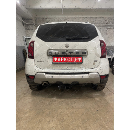 FA 0170-E Бизон Фаркоп на Renault Duster 2010-2021, Nissan Terrano 2014-2022, Renault Kaptur 2016-2022 без подрезки бампера. Тип шара: E (легкосъемный шар под квадрат). Нагрузки: 2500/100 кг. Не комплектуется электрикой