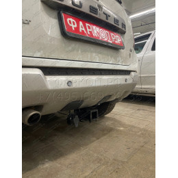 FA 0170-E Бизон Фаркоп на Renault Duster 2010-2021, Nissan Terrano 2014-2022, Renault Kaptur 2016-2022 без подрезки бампера. Тип шара: E (легкосъемный шар под квадрат). Нагрузки: 2500/