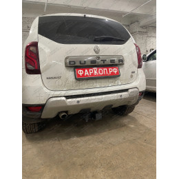 FA 0170-E Бизон Фаркоп на Renault Duster 2010-2021, Nissan Terrano 2014-2022, Renault Kaptur 2016-2022 без подрезки бампера. Тип шара: E (легкосъемный шар под квадрат). Нагрузки: 2500/