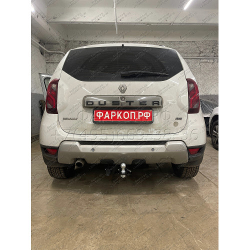 FA 0170-E Бизон Фаркоп на Renault Duster 2010-2021, Nissan Terrano 2014-2022, Renault Kaptur 2016-2022 без подрезки бампера. Тип шара: E (легкосъемный шар под квадрат). Нагрузки: 2500/100 кг. Не комплектуется электрикой