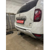 FA 0170-E Бизон Фаркоп на Renault Duster 2010-2021, Nissan Terrano 2014-2022, Renault Kaptur 2016-2022 без подрезки бампера. Тип шара: E (легкосъемный шар под квадрат). Нагрузки: 2500/100 кг. Не комплектуется электрикой