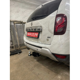 FA 0170-E Бизон Фаркоп на Renault Duster 2010-2021, Nissan Terrano 2014-2022, Renault Kaptur 2016-2022 без подрезки бампера. Тип шара: E (легкосъемный шар под квадрат). Нагрузки: 2500/