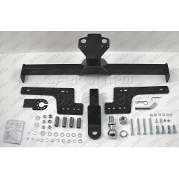 FA 0170-E Бизон Фаркоп на Renault Duster 2010-2021, Nissan Terrano 2014-2022, Renault Kaptur 2016-2022 без подрезки бампера. Тип шара: E (легкосъемный шар под квадрат). Нагрузки: 2500/