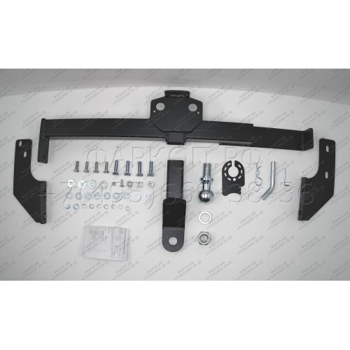 FA 0481-E Бизон Фаркоп на Toyota Prius 20 2003-2009 без подрезки бампера. Тип шара: E (легкосъемный шар под квадрат). Нагрузки: 2200/100 кг. Не комплектуется электрикой