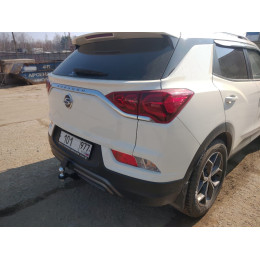 FA 0670-E Бизон Фаркоп на KGM Korando 2023-, SsangYong Korando 4 2019-2023 без подрезки бампера. Тип шара: E (легкосъемный шар под квадрат). Нагрузки: 2500/160 кг. Не компле