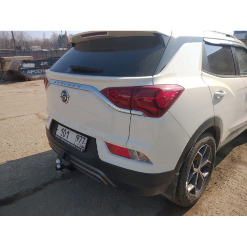 FA 0670-E Бизон Фаркоп на KGM Korando 2023-, SsangYong Korando 4 2019-2023 без подрезки бампера. Тип шара: E (легкосъемный шар под квадрат). Нагрузки: 2500/160 кг. Не комплектуется электрикой
