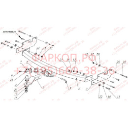 FA 0853-E Бизон Фаркоп на Great Wall Hover H3 New 2014-2016, кроме дизельного. Требуется подрезка бампера. Тип шара: E (легкосъемный шар под квадрат). Нагрузки: 28