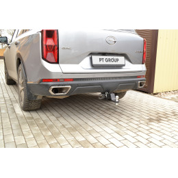 GAC-23-991122.00 PT GROUP Фаркоп на GAC GS8 2023- без снятия и подрезки бампера. Тип шара: E (легкосъемный шар под квадрат). Нагрузки: 1100/75 кг, масса фаркопа 18 кг