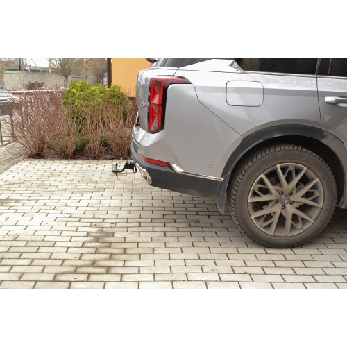 GAC-23-991122.00 PT GROUP Фаркоп на GAC GS8 2023- без снятия и подрезки бампера. Тип шара: E (легкосъемный шар под квадрат). Нагрузки: 1100/75 кг, масса фаркопа 18 кг (без электрики в комплекте)