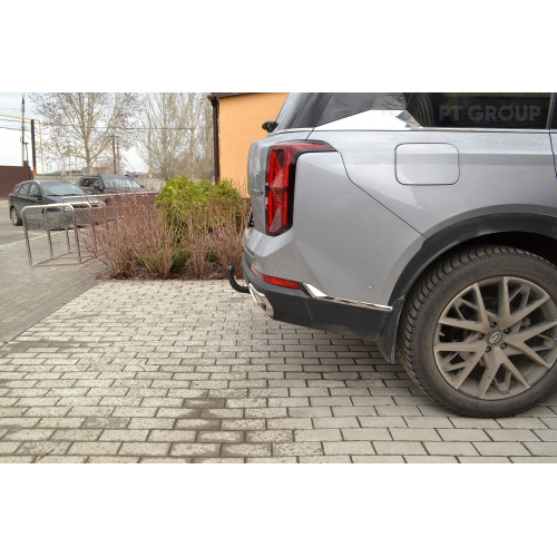 GAC-23-991422.00 PT GROUP Фаркоп на GAC GS8 2023- (кроме комплектации Traveller). Необходима подрезка бампера. Тип шара: AV (вертикально-съемный с ключом). Нагрузки: 1000/75 кг, масса фаркопа 20,4 кг (без электрики в комплекте)