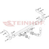 H-269 STEINHOF Фаркоп на Hyundai Matrix 2001-2010 без подрезки бампера. Тип шара: AH (горизонтальное быстросъемное крепление шара на ключе). Нагрузки: 1300/70 кг, масса фаркопа 12,3 кг (без электрики в комплекте)