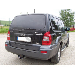 H046C GALIA Полностью оцинкованный фаркоп на Hyundai Terracan 2001-2007. Тип шара: C (горизонтальный съемный). Установка без снятия и выреза бампера. Нагрузки