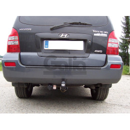 H046C GALIA Полностью оцинкованный фаркоп на Hyundai Terracan 2001-2007. Тип шара: C (горизонтальный съемный). Установка без снятия и выреза бампера. Нагрузки