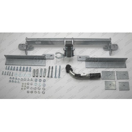 H057C GALIA Полностью оцинкованный фаркоп на Honda Accord седан CL7 2003-2008. Тип шара: C (горизонтальный съемный). Подрезка бампера. Нагрузки: 1500/70 кг, масса 