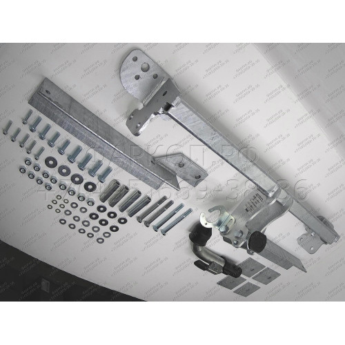H057C GALIA Полностью оцинкованный фаркоп на Honda Accord седан CL7 2003-2008. Тип шара: C (горизонтальный съемный). Подрезка бампера. Нагрузки: 1500/70 кг, масса фаркопа 21,37 кг