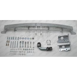H069A GALIA Полностью оцинкованный фаркоп на Hyundai Santa Fe 2006-2012, Kia Sorento 2009-2012. Тип шара: A. Подрезка бампера. Нагрузки: 2500/100 кг, масса фаркопа 19,02 кг