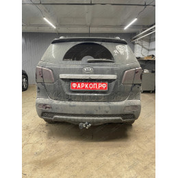 H069A GALIA Полностью оцинкованный фаркоп на Hyundai Santa Fe 2006-2012, Kia Sorento 2009-2012. Тип шара: A. Подрезка бампера. Нагрузки: 2500/100 кг, масса фаркопа 19,02 кг