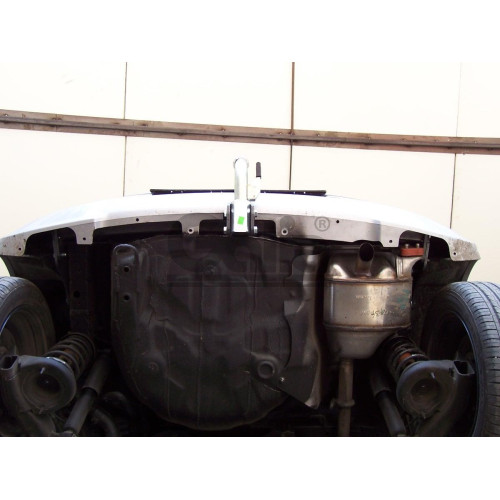 H075A GALIA Полностью оцинкованный фаркоп на Hyundai i10 2008-2013. Тип шара: A. Невидимый вырез бампера. Нагрузки: 700/28 кг, масса фаркопа 13,72 кг