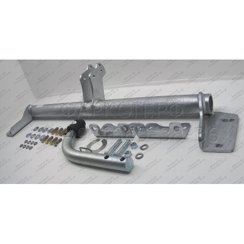H083A GALIA Полностью оцинкованный фаркоп на Hyundai ix35 2010-2015, Kia Sportage 2010-2015. Тип шара: A. Установка без снятия и выреза бампера. Нагрузки: 2000/75 кг, масса фаркопа 15,72 кг