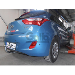 H086A GALIA Полностью оцинкованный фаркоп на Kia Ceed хетчбек 2012-2018, Kia Proceed 2013-2018, Hyundai i30 хетчбек 2012-2018. Тип шара: A. Невидимый вырез бампера. Нагрузки: 1