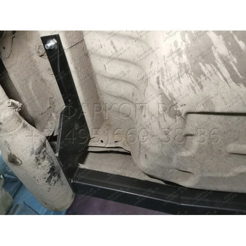 H.H06.A HALTY Фаркоп на Honda Odyssey 2WD/4WD, кроме авто с обвесом, кроме авто с 2 выхлопными трубами 1999-2003 без подрезки бампера. Тип шара: A. Нагрузки: 750/75 кг, масса фаркопа 15, 7 кг