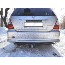H.H06.A HALTY Фаркоп на Honda Odyssey 2WD/4WD, кроме авто с обвесом, кроме авто с 2 выхлопными трубами 1999-2003 без подрезки бампера. Тип шара: A. Нагрузки: 750/75 кг,