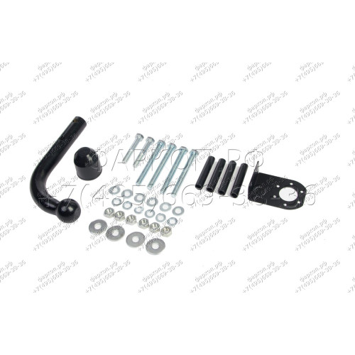 H.H06.A HALTY Фаркоп на Honda Odyssey 2WD/4WD, кроме авто с обвесом, кроме авто с 2 выхлопными трубами 1999-2003 без подрезки бампера. Тип шара: A. Нагрузки: 750/75 кг, масса фаркопа 15, 7 кг