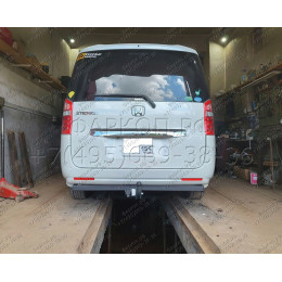 H.H11.A HALTY Фаркоп на Honda Stepwagon 2WD/4WD, в т.ч. Spada, кроме авто с обвесом 2009-2015 без подрезки бампера. Тип шара: A. Нагрузки: 750/75 кг, масса фаркопа 20,6 кг
