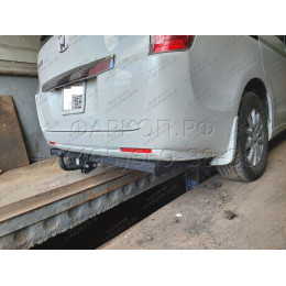H.H11.A HALTY Фаркоп на Honda Stepwagon 2WD/4WD, в т.ч. Spada, кроме авто с обвесом 2009-2015 без подрезки бампера. Тип шара: A. Нагрузки: 750/75 кг, масса фаркопа 20,6 кг