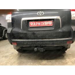 FA 0602-E Бизон Фаркоп на Toyota Land Cruiser Prado 150 2009-2023, Toyota Land Cruiser Prado 120 2002-2010 без подрезки бампера. Тип шара: E (легкосъемный шар под квадрат). Нагрузки: 3