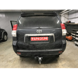 FA 0602-E Бизон Фаркоп на Toyota Land Cruiser Prado 150 2009-2023, Toyota Land Cruiser Prado 120 2002-2010 без подрезки бампера. Тип шара: E (легкосъемный шар под квадрат). Нагрузки: 3