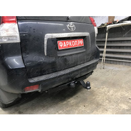 FA 0602-E Бизон Фаркоп на Toyota Land Cruiser Prado 150 2009-2023, Toyota Land Cruiser Prado 120 2002-2010 без подрезки бампера. Тип шара: E (легкосъемный шар под квадрат). Нагрузки: 3