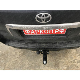 FA 0602-E Бизон Фаркоп на Toyota Land Cruiser Prado 150 2009-2023, Toyota Land Cruiser Prado 120 2002-2010 без подрезки бампера. Тип шара: E (легкосъемный шар под квадрат). Нагрузки: 3