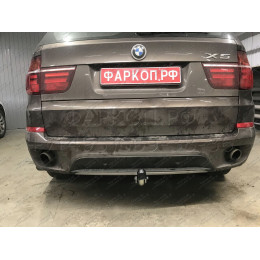 B017A GALIA Полностью оцинкованный фаркоп на BMW X5 E70 2007-2013, X5 F15 2013-2018, BMW X6 F16 2014-2019, кроме моделей с M-пакетом. Подрозетник убирается за бампер. Тип ша