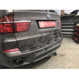 B017A GALIA Полностью оцинкованный фаркоп на BMW X5 E70 2007-2013, X5 F15 2013-2018, BMW X6 F16 2014-2019, кроме моделей с M-пакетом. Подрозетник убирается за бампер. Тип ша