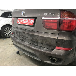 B017A GALIA Полностью оцинкованный фаркоп на BMW X5 E70 2007-2013, X5 F15 2013-2018, BMW X6 F16 2014-2019, кроме моделей с M-пакетом. Подрозетник убирается за бампер. Тип ша