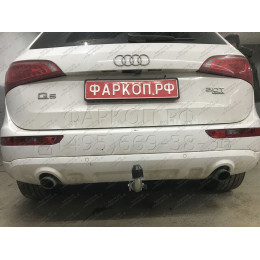 A046C GALIA Полностью оцинкованный фаркоп на Audi Q5 2008-2016. Подрозетник убирается за бампер. Тип шара: C (горизонтальный съемный). Невидимый вырез ба