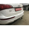 A046C GALIA Полностью оцинкованный фаркоп на Audi Q5 2008-2016. Подрозетник убирается за бампер. Тип шара: C (горизонтальный съемный). Невидимый вырез бампера. Нагрузки: 2400/80 кг, масса фаркопа 19,77 кг