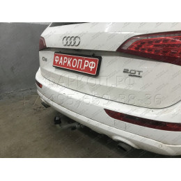 A046C GALIA Полностью оцинкованный фаркоп на Audi Q5 2008-2016. Подрозетник убирается за бампер. Тип шара: C (горизонтальный съемный). Невидимый вырез ба