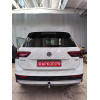 V069A GALIA Полностью оцинкованный фаркоп на Volkswagen Tiguan 2007-2016, Tiguan 2 2016-2024, Audi Q3 2011-2019, 2019-2025, SEAT Tarraco 2018-2024. Тип шара: A. Невидимый вырез бампера. Нагрузки: 2500/140 кг, масса фаркопа 15,1 кг