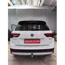 V069A GALIA Полностью оцинкованный фаркоп на Volkswagen Tiguan 2007-2016, Tiguan 2 2016-2024, Audi Q3 2011-2019, 2019-2025, SEAT Tarraco 2018-2024. Тип шара: A. Невидимый вырез бампера. Нагруз