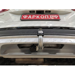 V069A GALIA Полностью оцинкованный фаркоп на Volkswagen Tiguan 2007-2016, Tiguan 2 2016-2024, Audi Q3 2011-2019, 2019-2025, SEAT Tarraco 2018-2024. Тип шара: A. Невидимый вырез бампера. Нагруз