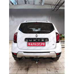 FA 0170-E Бизон Фаркоп на Renault Duster 2010-2021, Nissan Terrano 2014-2022, Renault Kaptur 2016-2022 без подрезки бампера. Тип шара: E (легкосъемный шар под квадрат). Нагрузки: 2500/