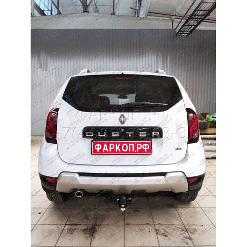 FA 0170-E Бизон Фаркоп на Renault Duster 2010-2021, Nissan Terrano 2014-2022, Renault Kaptur 2016-2022 без подрезки бампера. Тип шара: E (легкосъемный шар под квадрат). Нагрузки: 2500/100 кг. Не комплектуется электрикой