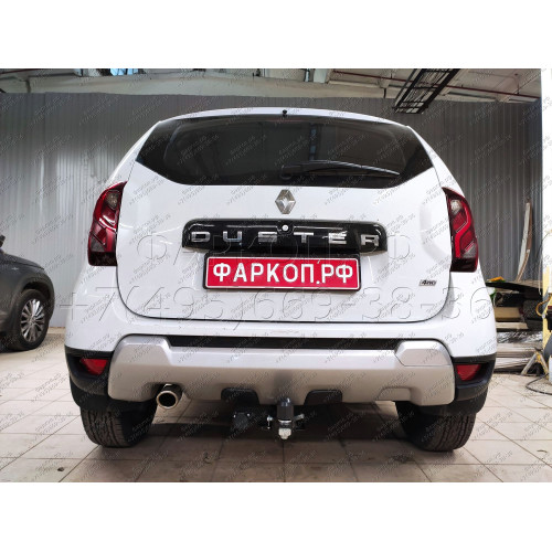 FA 0170-E Бизон Фаркоп на Renault Duster 2010-2021, Nissan Terrano 2014-2022, Renault Kaptur 2016-2022 без подрезки бампера. Тип шара: E (легкосъемный шар под квадрат). Нагрузки: 2500/100 кг. Не комплектуется электрикой